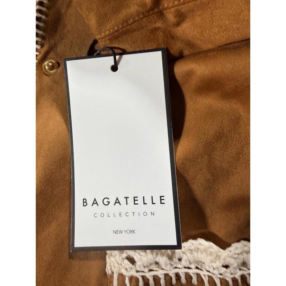NWT Bagatelle Collection Crochet Trim Jacket Caramel Size XS - Picture 7 of 12